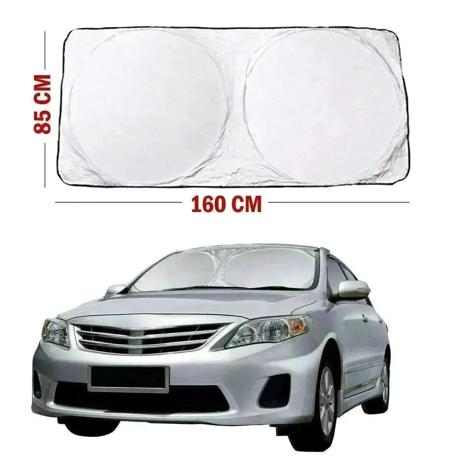 Foldable Large Sunshade for Truck Van Block Cover