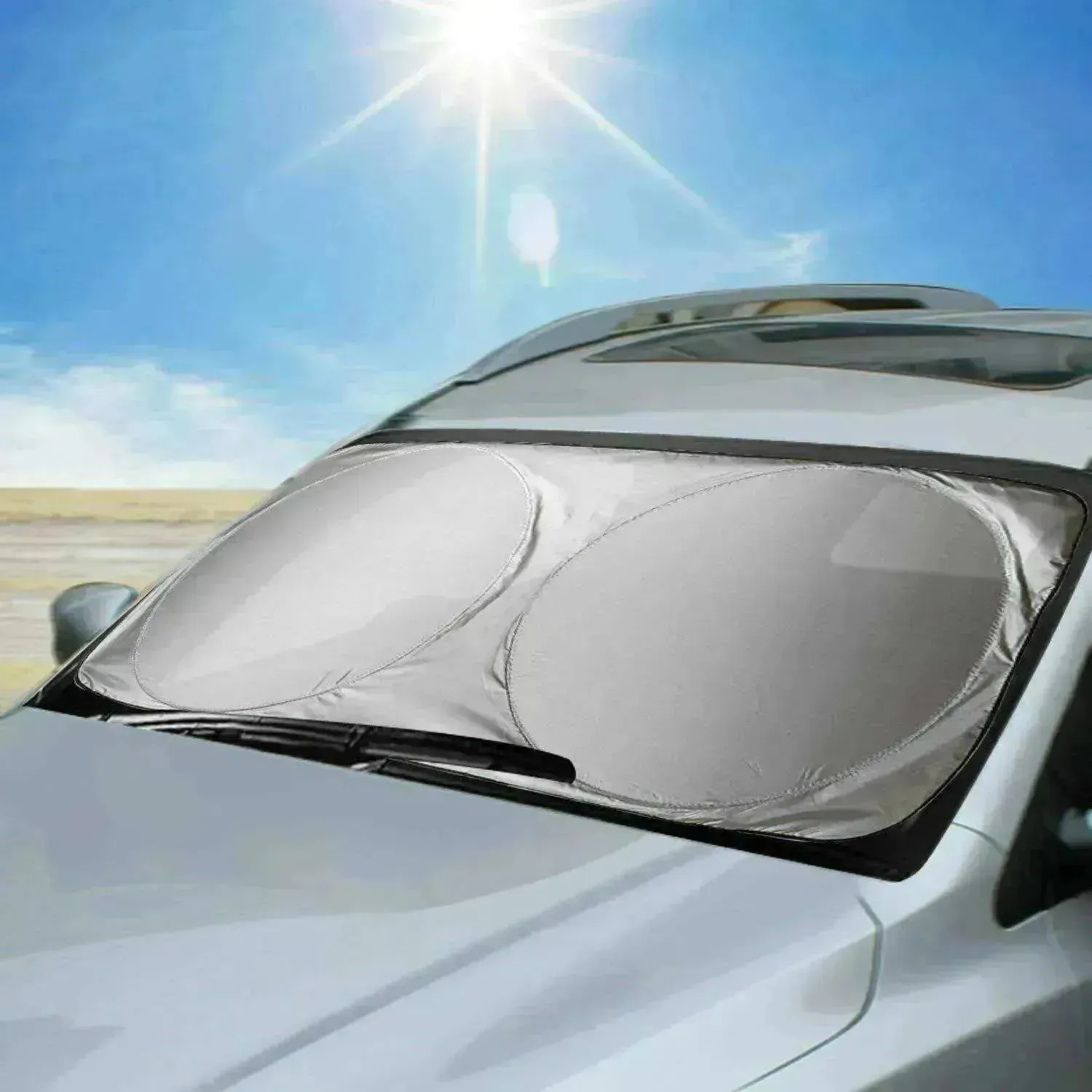 Foldable Large Sunshade for Truck Van Block Cover