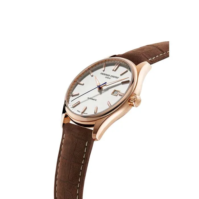 Frederique Constant 40mm Classic Index Automatic Watch in Stainless Steel and Rose Gold Plate