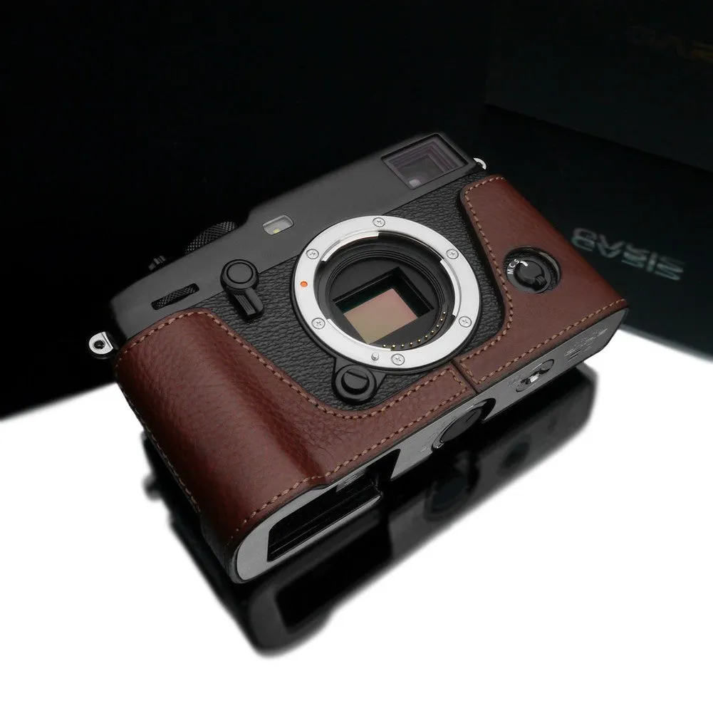 Gariz XS-CHXP3BR Brown Leather Half Case for Fuji X-Pro 3