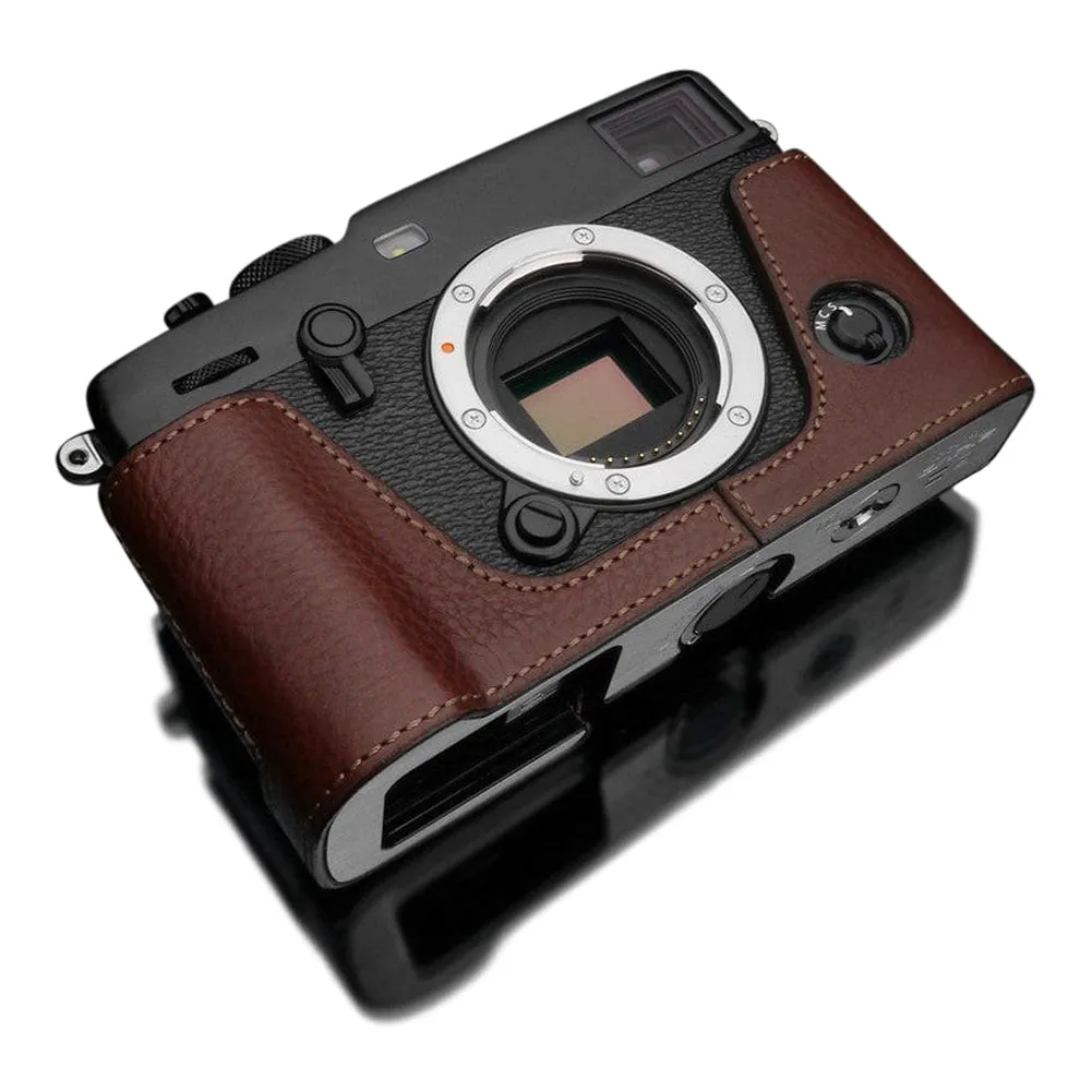 Gariz XS-CHXP3BR Brown Leather Half Case for Fuji X-Pro 3