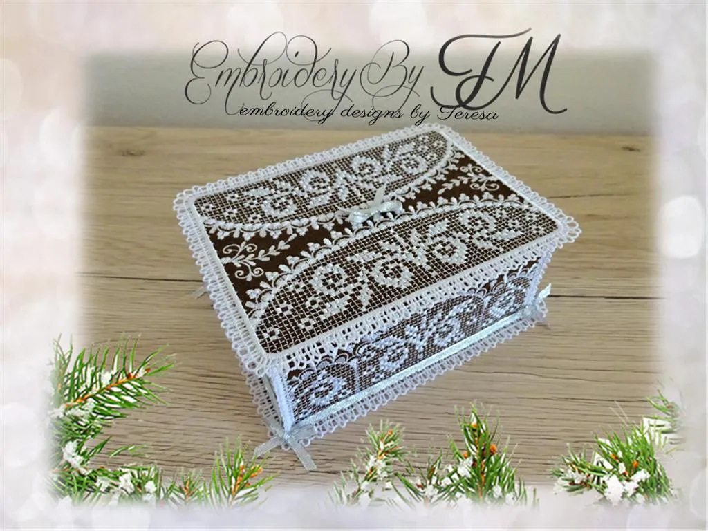 Gingerbread box / 5x7 hoop