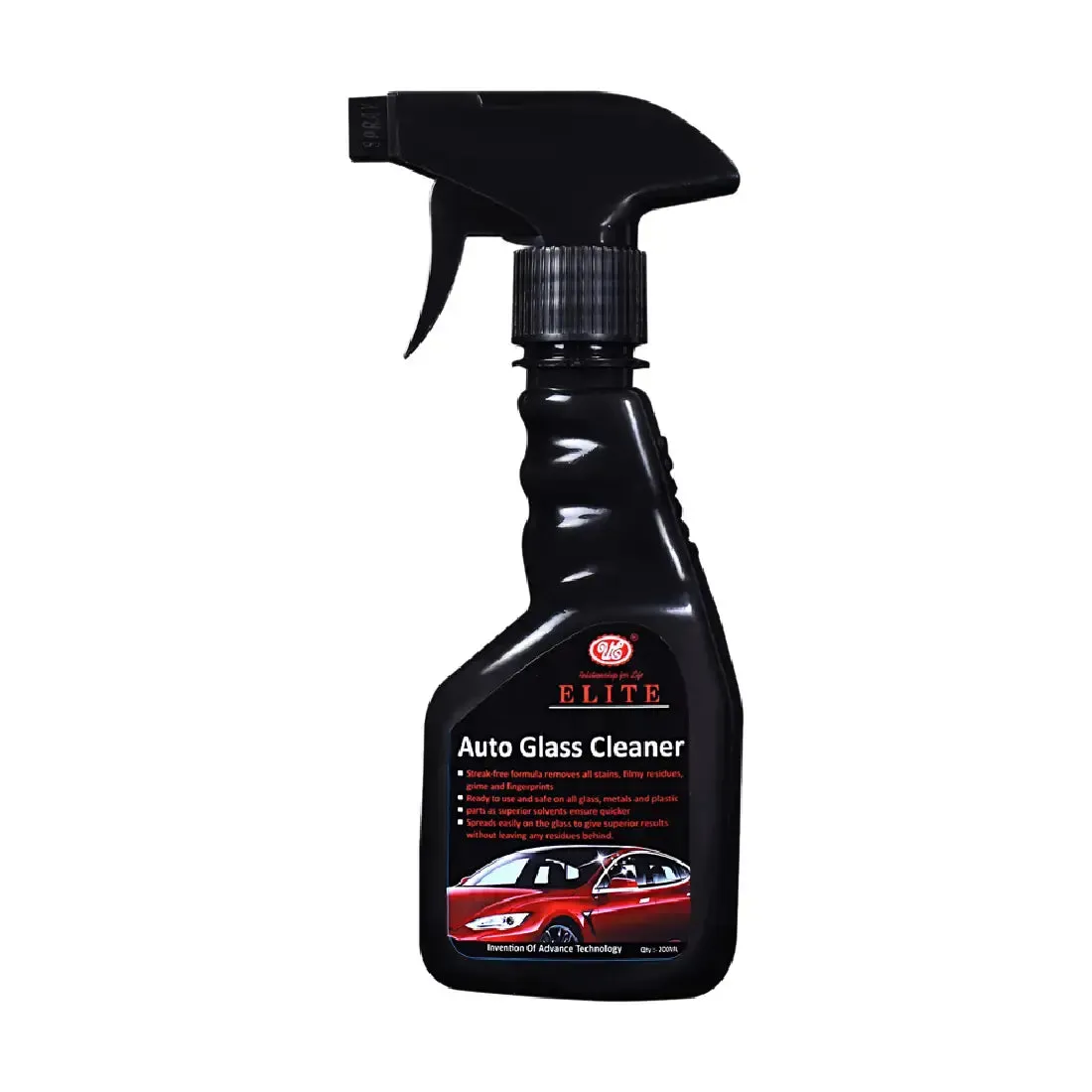 Glass Cleaner Liquid Spray - Removes Stains, Grime & Fingerprints Useful For Vehicles, Home & Offices