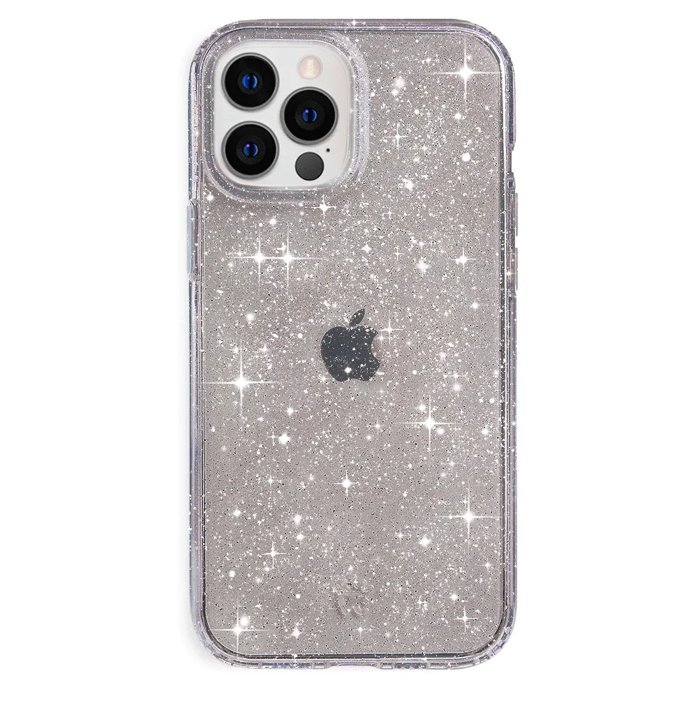 Grey Stardust Glitter iPhone Case