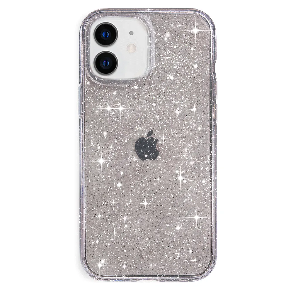 Grey Stardust Glitter iPhone Case