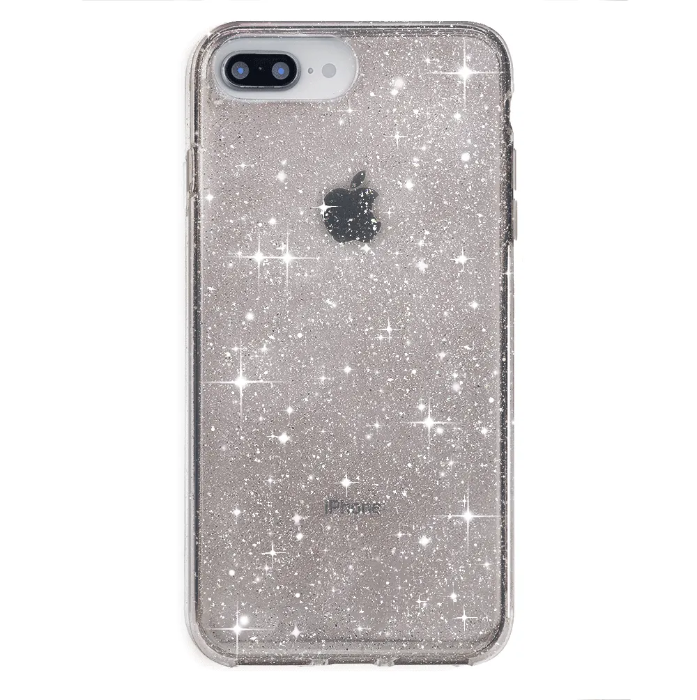 Grey Stardust Glitter iPhone Case