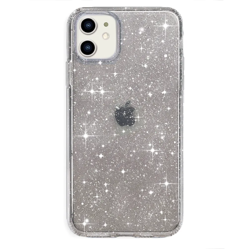 Grey Stardust Glitter iPhone Case