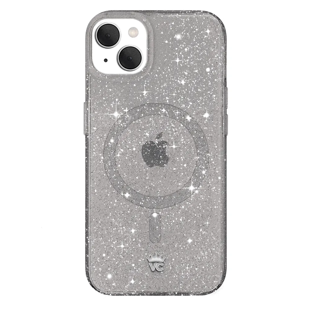 Grey Stardust Glitter iPhone Case