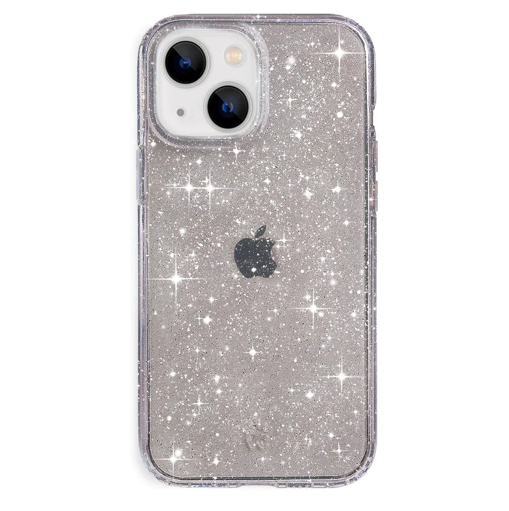 Grey Stardust Glitter iPhone Case