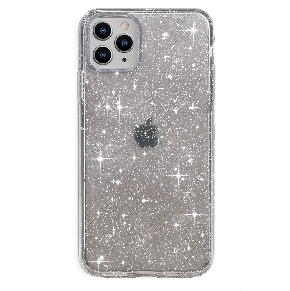 Grey Stardust Glitter iPhone Case