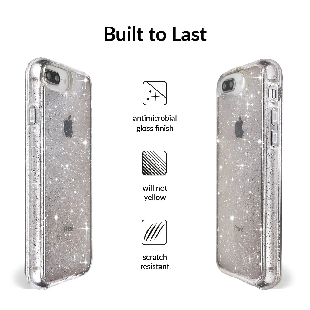 Grey Stardust Glitter iPhone Case