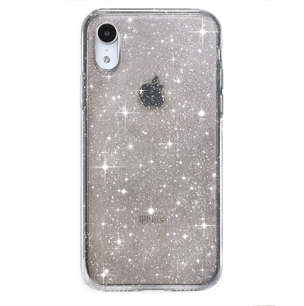 Grey Stardust Glitter iPhone Case