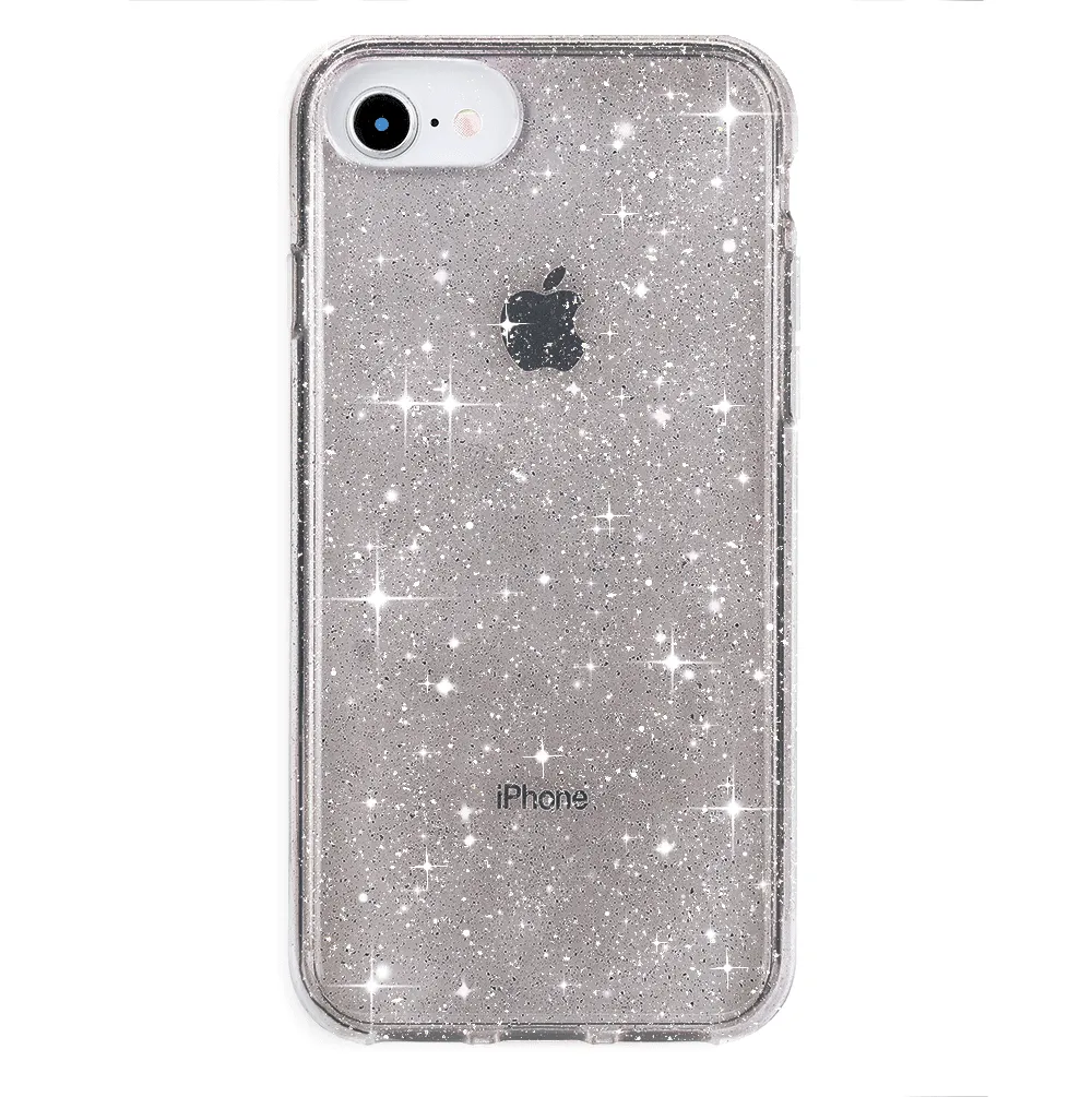 Grey Stardust Glitter iPhone Case