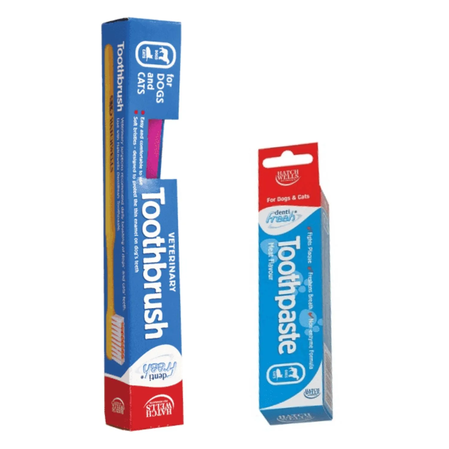 Hatchwells Dentifresh Veterinary Toothbrush with Toothpaste Bundle For Cats & Dogs