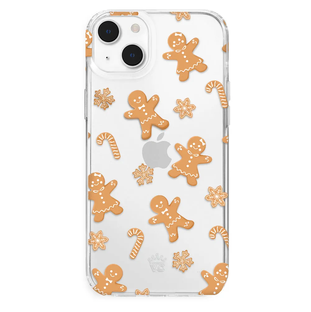 Holiday Gingerbread Clear iPhone Case