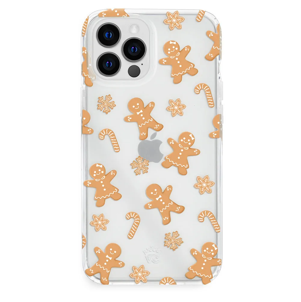 Holiday Gingerbread Clear iPhone Case