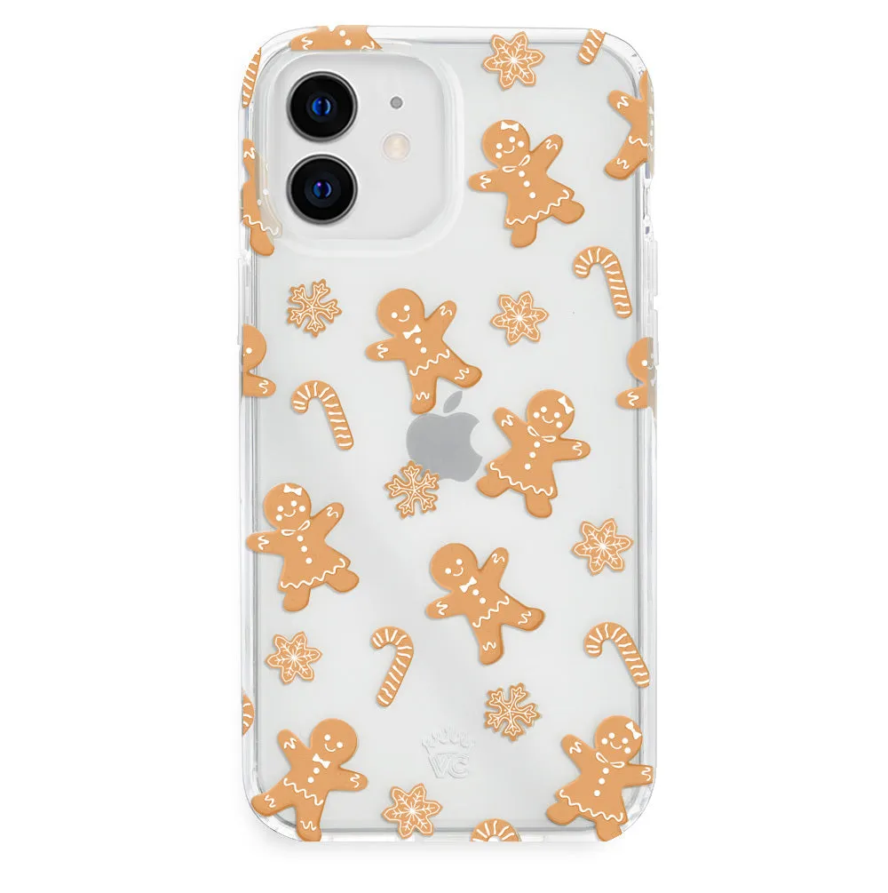 Holiday Gingerbread Clear iPhone Case