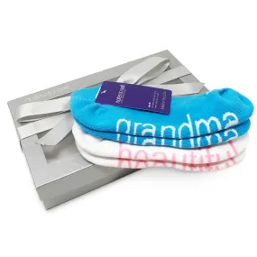 I love grandma®   I am beautiful™ socks in silver gift box