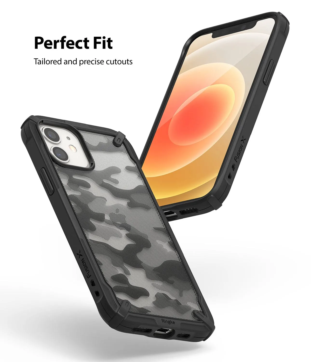 iPhone 12 / 12 Pro Fusion-X Camo Black Case by Ringke