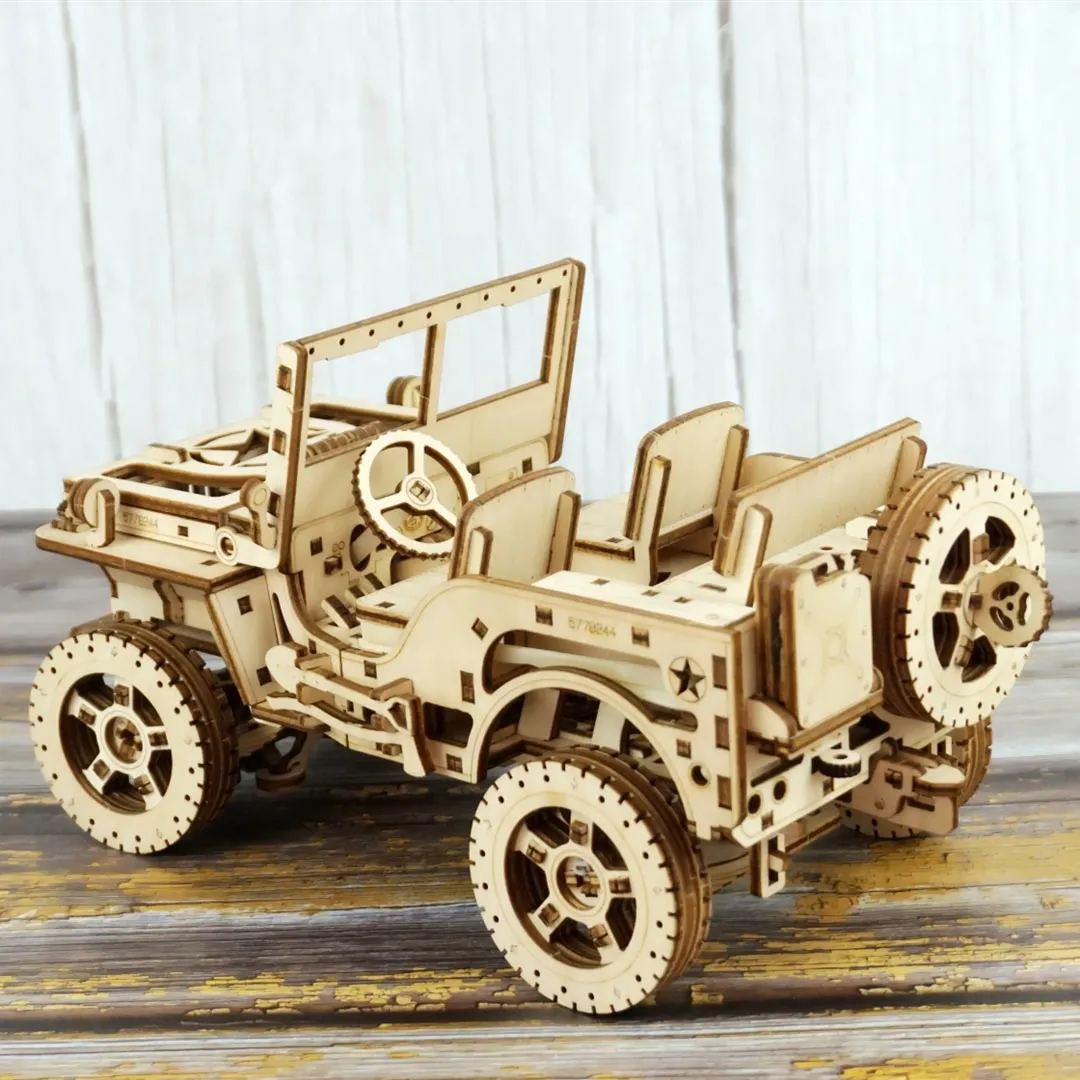 Jeep Model Car Wooden 3D Puzzles