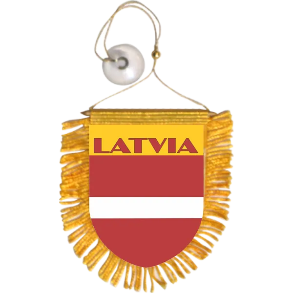 Latvia Mini Car Banner