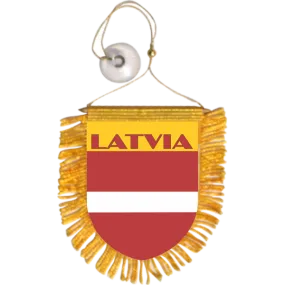 Latvia Mini Car Banner