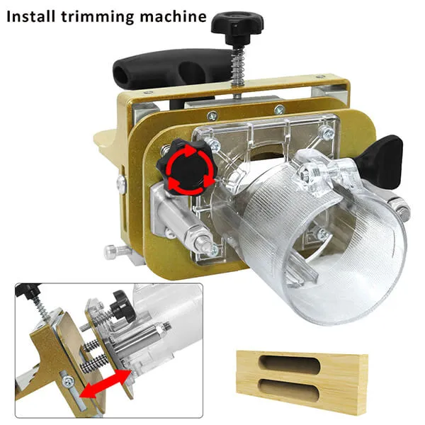 Levoite™ Router Mortising Jig (65mm Trimming Machine) Slotting Bracket Invisible Fasteners Punch Locator