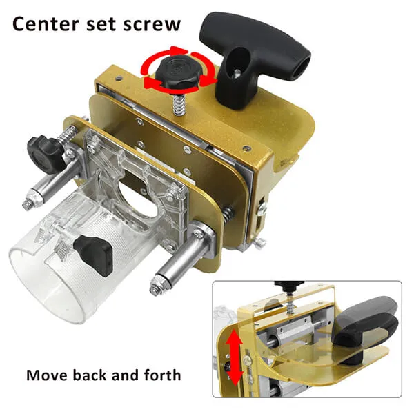 Levoite™ Router Mortising Jig (65mm Trimming Machine) Slotting Bracket Invisible Fasteners Punch Locator