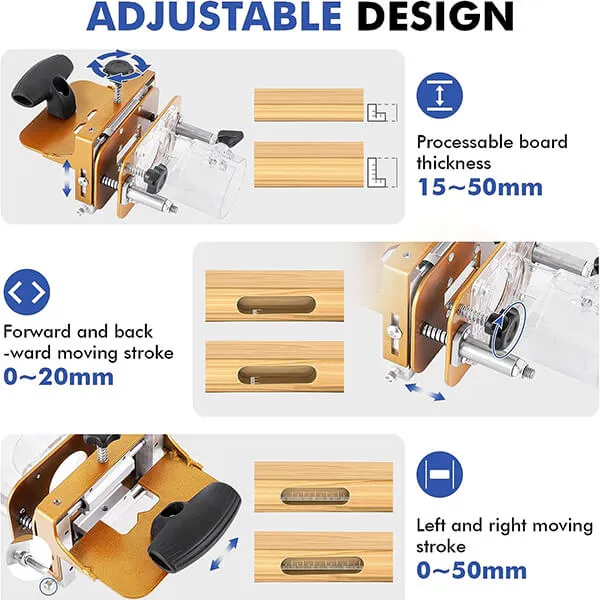 Levoite™ Router Mortising Jig (65mm Trimming Machine) Slotting Bracket Invisible Fasteners Punch Locator