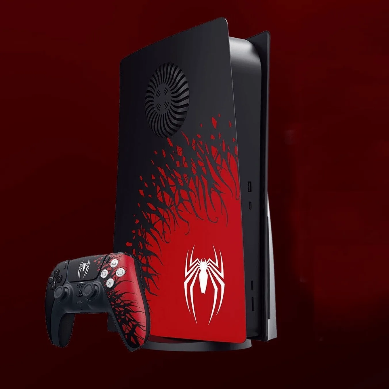 LIMITED EDITION SPIDER PS5 CONSOLE COVER