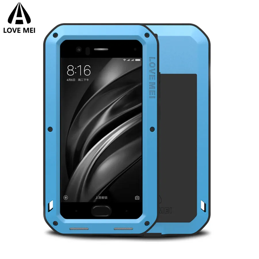 LOVE MEI Powerful Shockproof Metal Heavy Duty Case Cover for Android Smartphones