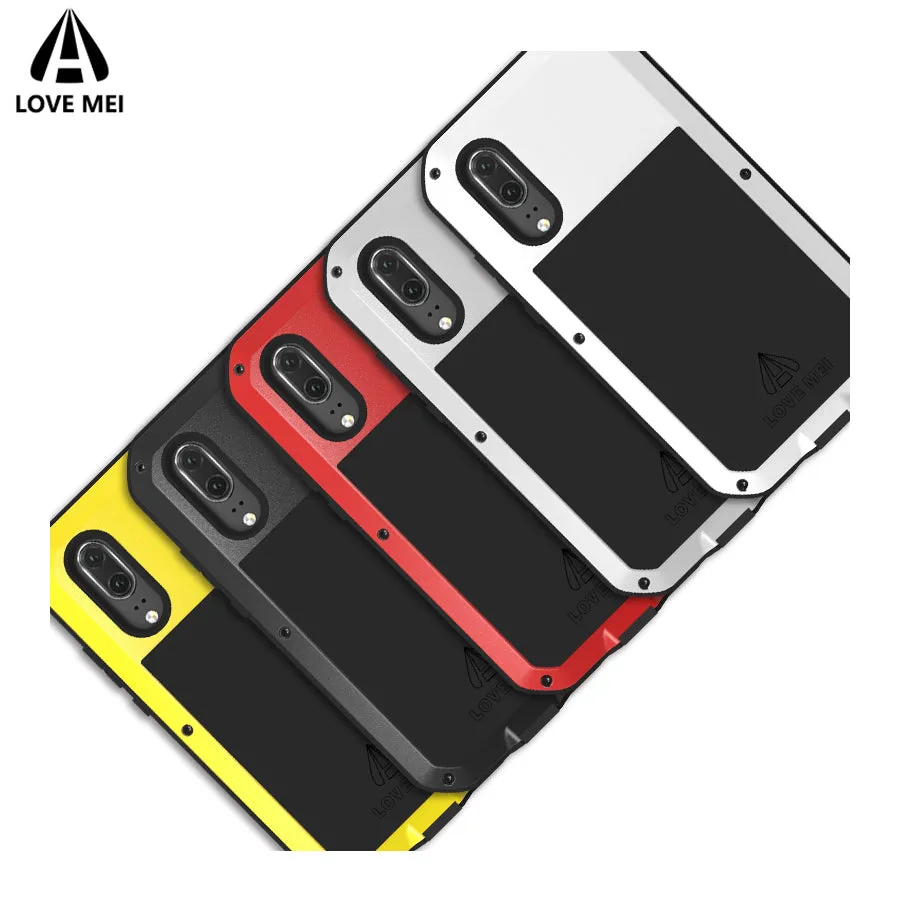 LOVE MEI Powerful Shockproof Metal Heavy Duty Case Cover for Android Smartphones