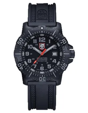 Luminox Mens Sea Steel 4200 Series - Black Case & Rubber Strap - 45mm