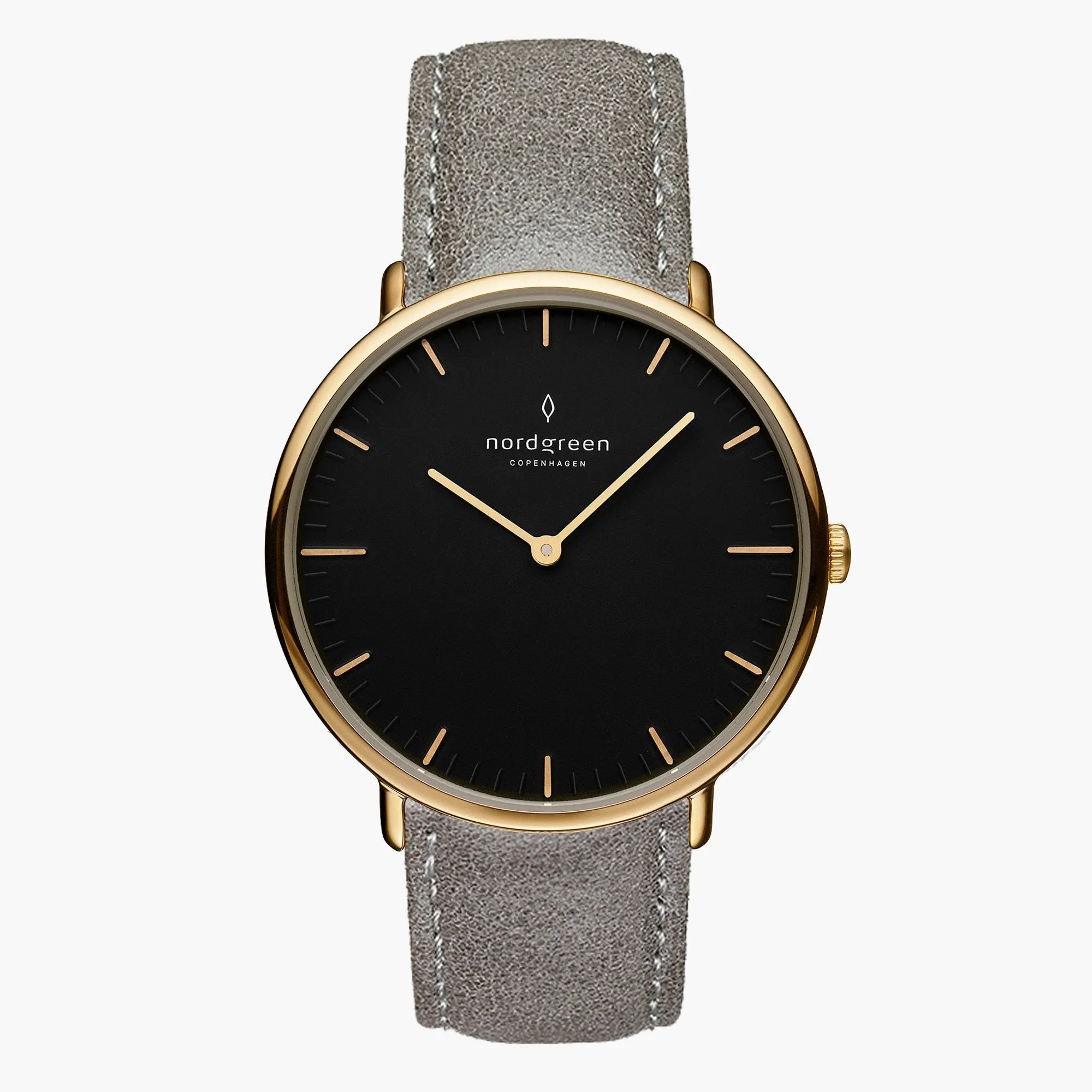 Native | Black Dial - Patina Grey Leather