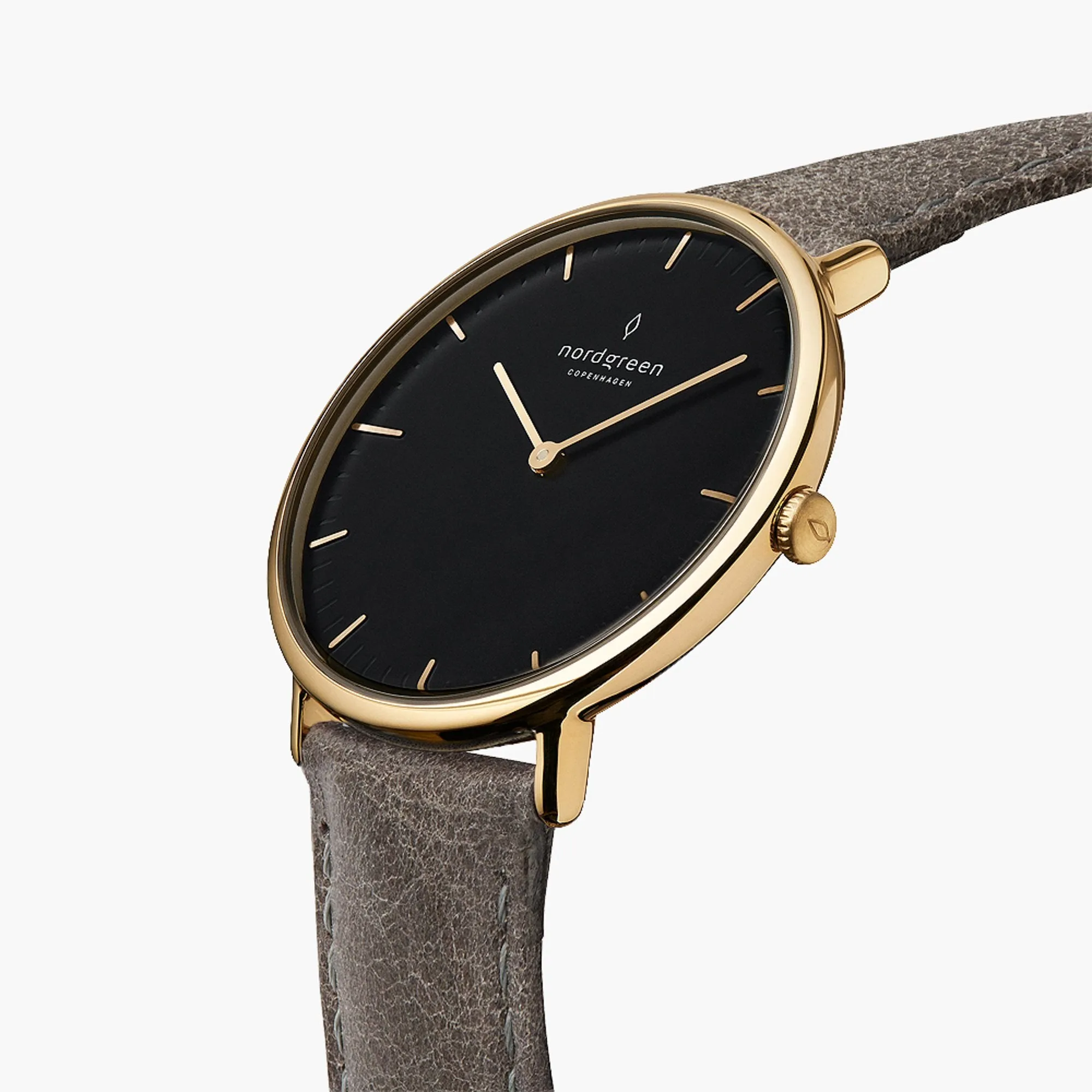 Native | Black Dial - Patina Grey Leather