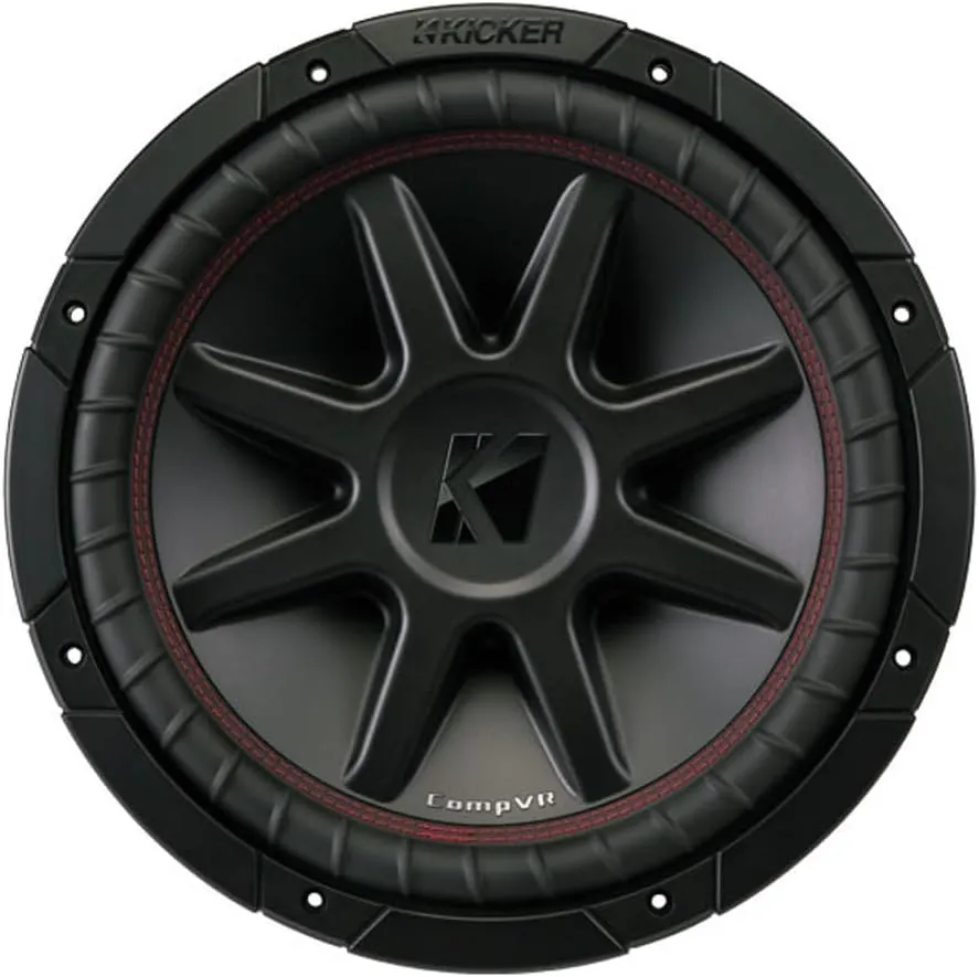 Open Box - Kicker 12" 43CVR124 800 Watt CompVR 4 Ohm DVC Sub Woofer Car Power Subwoofer