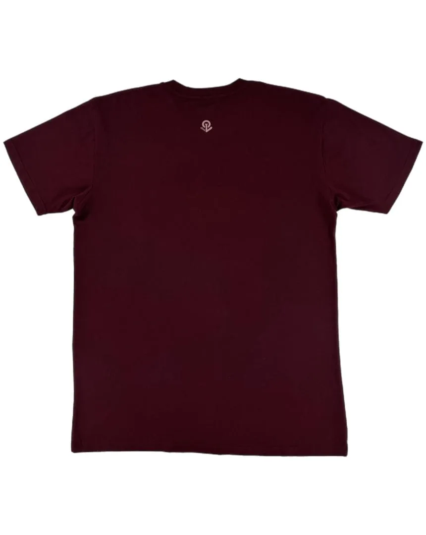 Overload Repeater Tee - Burgundy