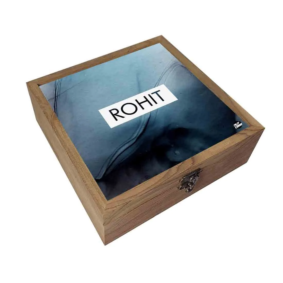 Personalized Jewellery Storage Box - Black Watercolor