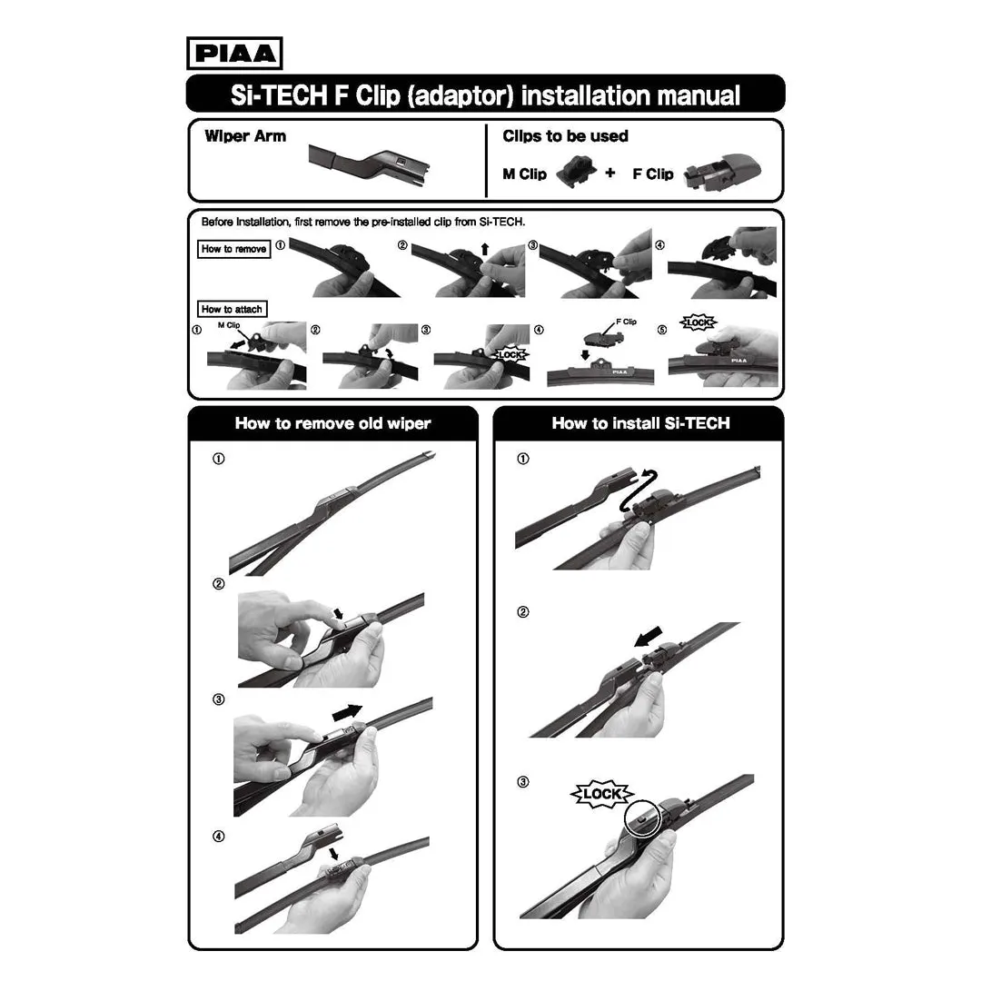 PIAA SI TECH Flat Silicone Car Wiper ( 14" ) (Barcode: 4960311044482 )