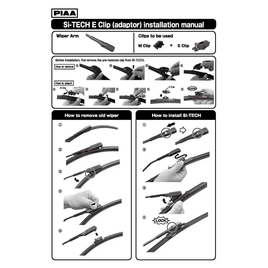 PIAA SI TECH Flat Silicone Car Wiper ( 20" ) (Barcode: 4960311044543 )