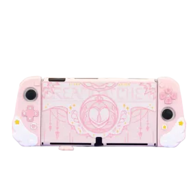 Pink Star Wings Case and Accessories for Nintendo Switch / OLED