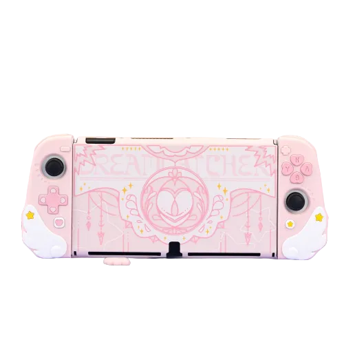 Pink Star Wings Case and Accessories for Nintendo Switch / OLED