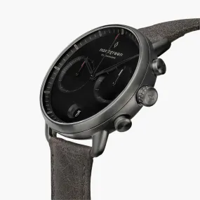 Pioneer | Black Dial - Patina Grey Leather