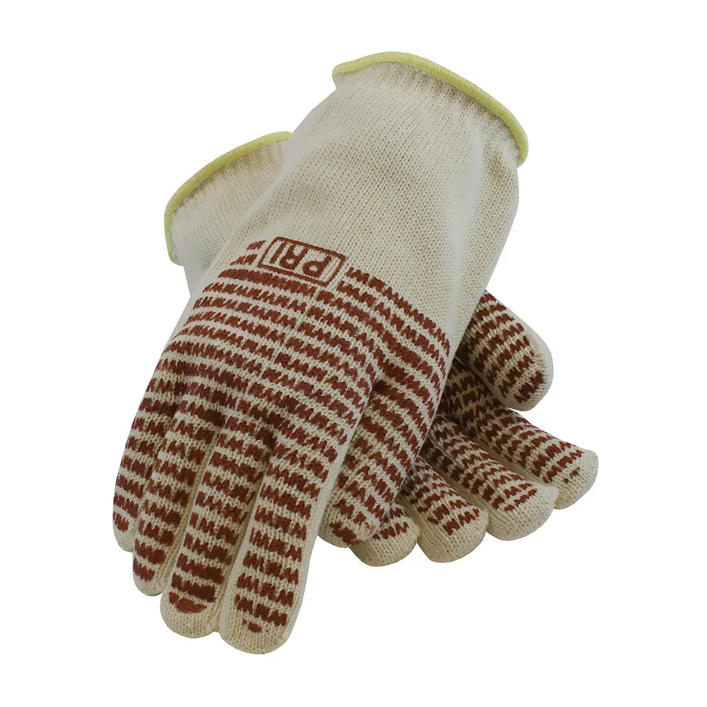 PIP 43-802L Double-Layered Cotton Seamless Knit Hot Mill Glove with Double-Sided EverGrip Nitrile Coating - 32 oz