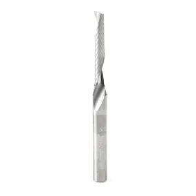 Plastic Cutting Spiral 'O' Flute CNC Router Bit | 3⁄16 Dia x 1 1⁄4 x 1⁄4 Shank x 3" Long Up-Cut | 51418 | 738685514184