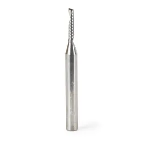 Plastic Cutting Spiral 'O' Flute Router Bit | 1⁄8 Dia x 5⁄8 x 1⁄4 Shank x 2 1⁄2" Long Up-Cut | 51445 | 738685114452