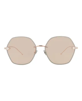 Pomellato Round-Frame Metal Sunglasses, style # PM0091S-30008786003