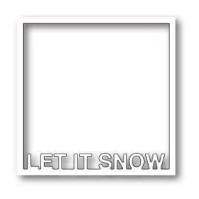 Poppystamps Die - Let It Snow Frame*