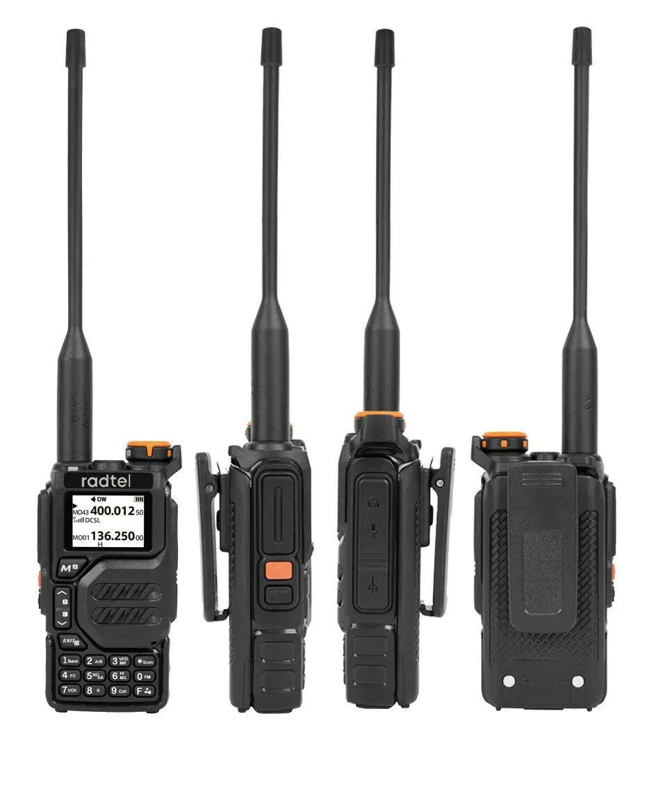 Radtel RT-590 Air Band Walkie Talkie Amateur Ham Two Way Radio Station UHF VHF 200CH Full Band HT with NOAA Channel AM Satcom