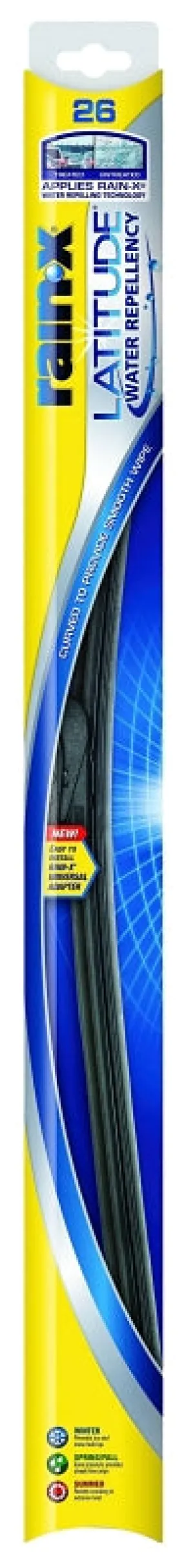 Rain-X Latitude 5079281-2/5079281 Winter Wiper Blade, 26 in, Curved Blade, Rubber :EA: QUANTITY: 1